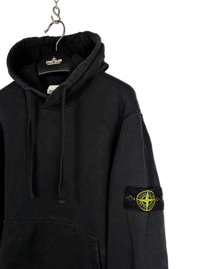 Felpa nera con cappuccio Stone Island - Taglia M