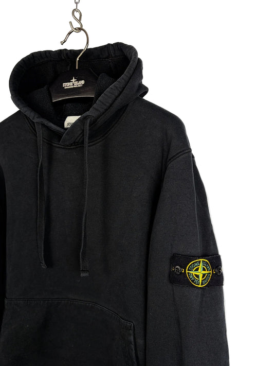 Felpa nera con cappuccio Stone Island - Taglia M