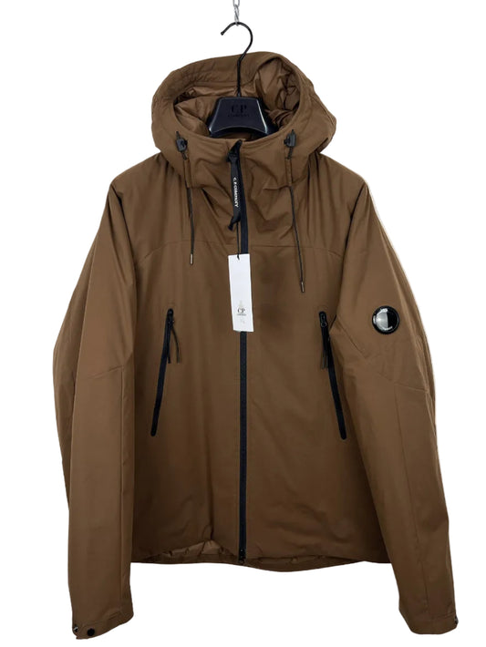 Giacca Pro-Tek marrone con chiusura a zip C.P. Company (nuova con cartellino) - Taglia XL