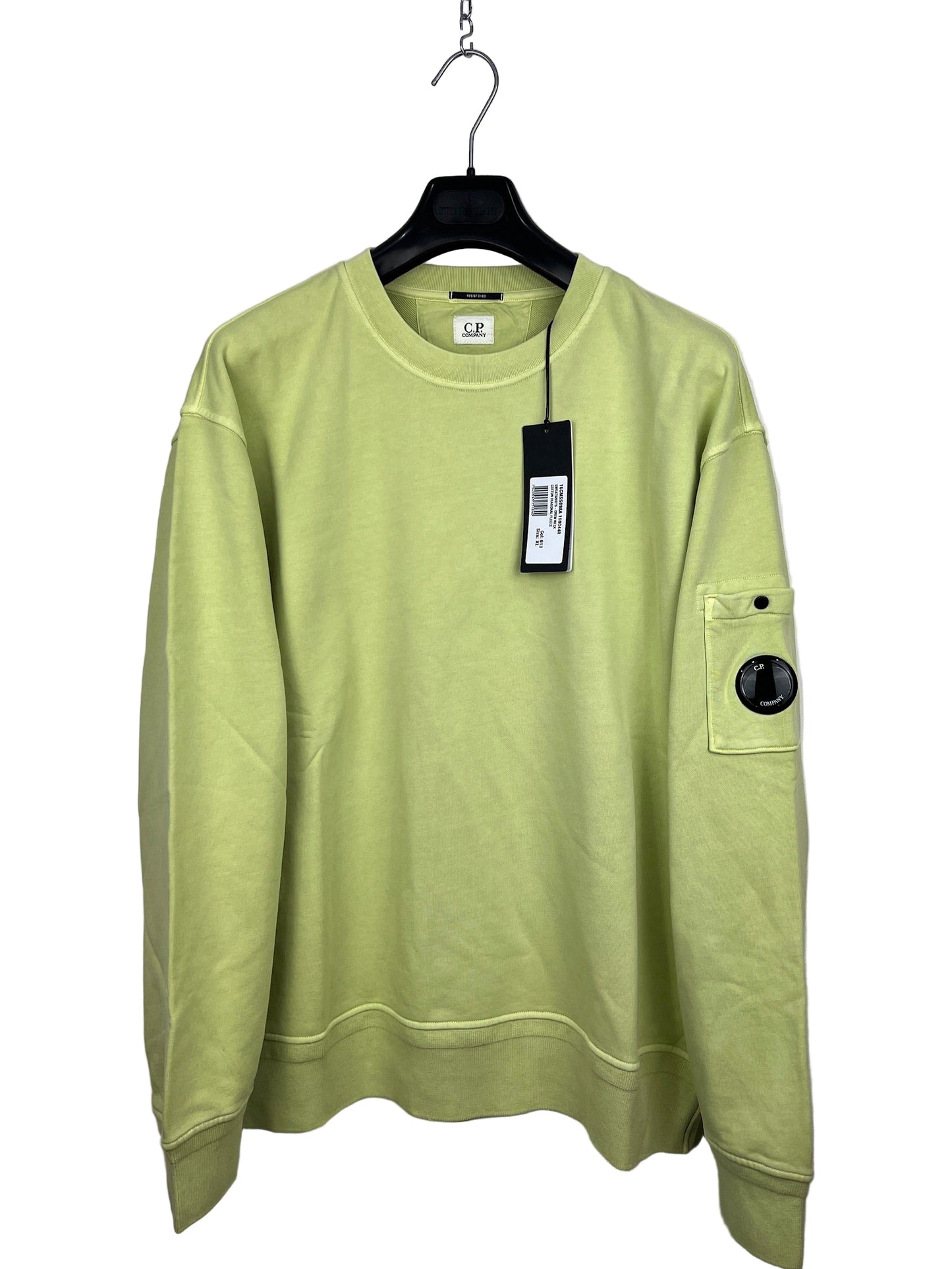 Felpa verde lime C.P. Company (nuova con cartellino) - Taglia XL