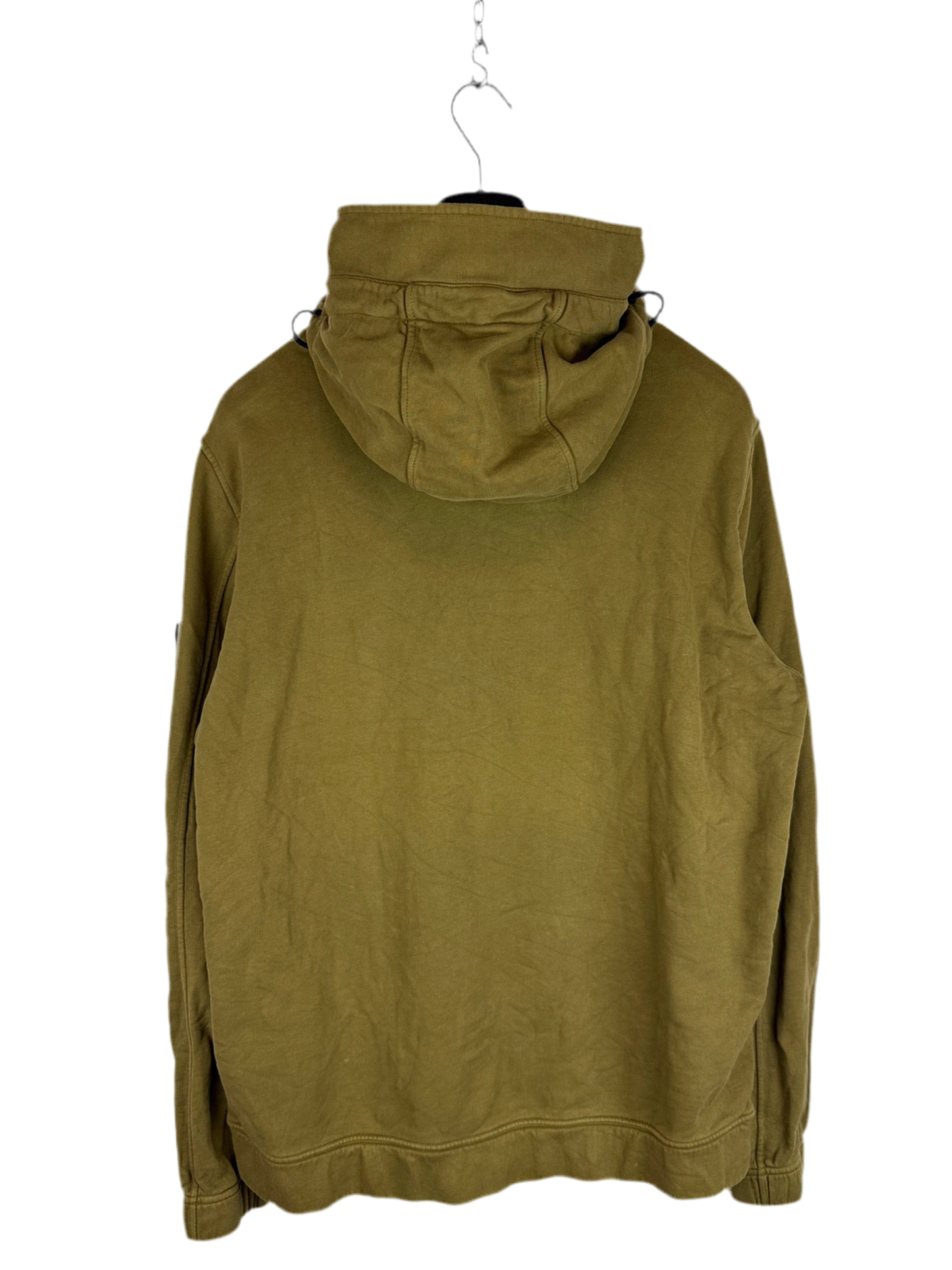 Felpa verde kaki con zip e cappuccio Stone Island - Taglia XL