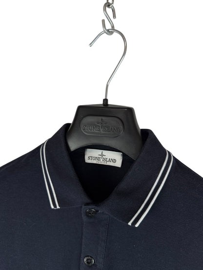 Stone Island Long-Sleeve Blue Polo Shirt - Junior Size (164cm, 14 Years)