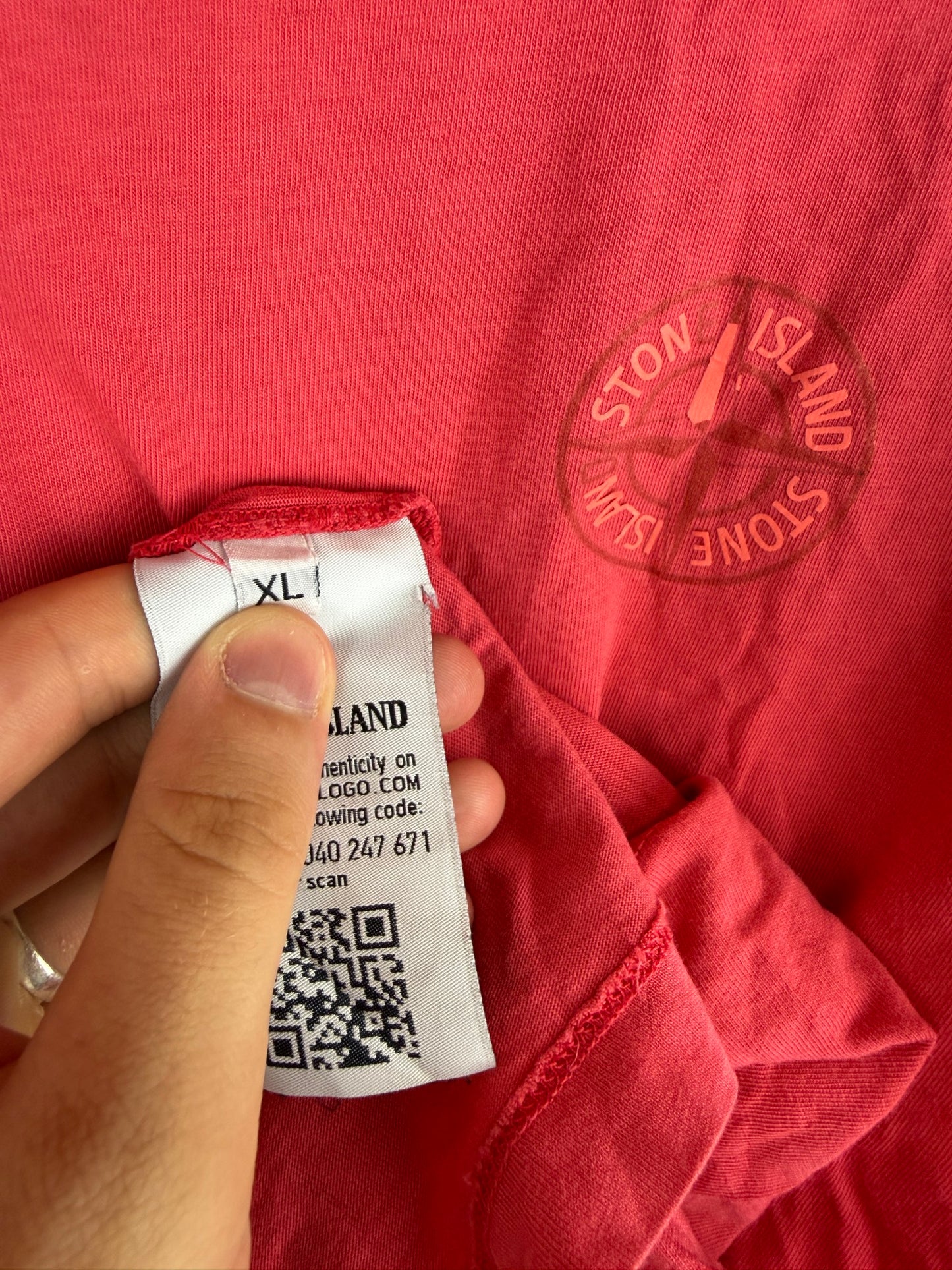 T-shirt rosa Stone Island - Taglia XL