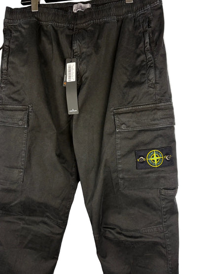 Pantaloni cargo neri Stone Island (nuovi con cartellino) - Taglia W36