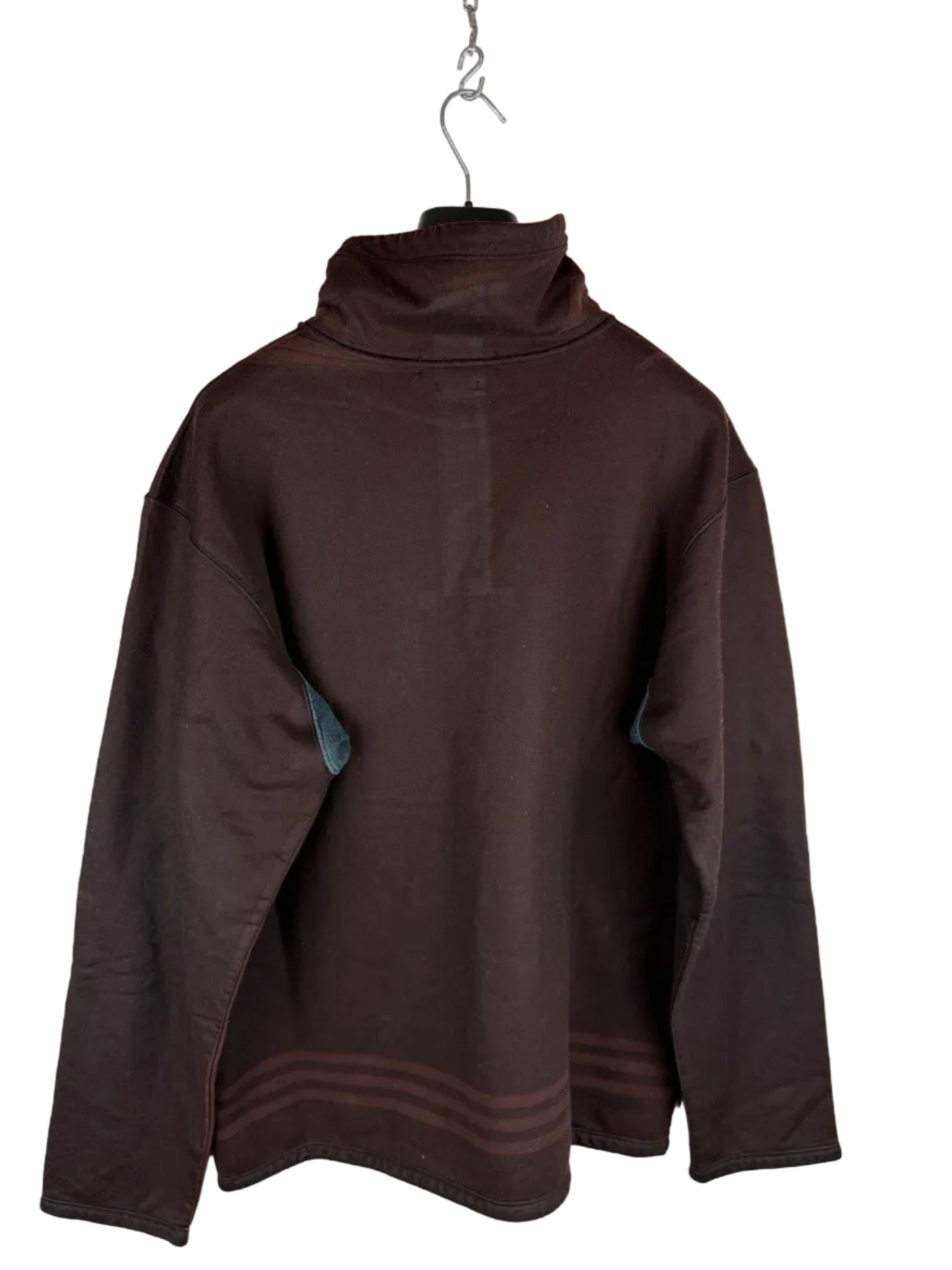 Felpa marrone con cappuccio e bottoni Vintage Stone Island - Taglia XL