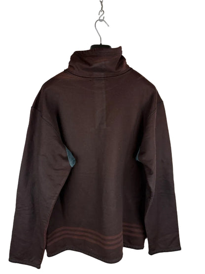 Felpa marrone con cappuccio e bottoni Vintage Stone Island - Taglia XL