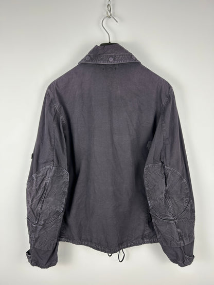 Giacca blu navy vintage Paul Harvey Stone Island con toppa sui gomiti - Taglia M