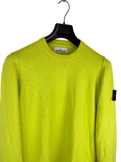 Maglione giallo lime Stone Island - Taglia S