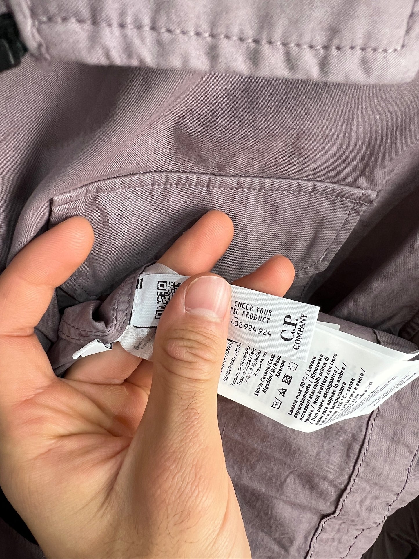 Overshirt viola C.P. Company (nuova con cartellino) - Taglia XL