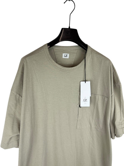 T-shirt grigia con taschino sul petto C.P. Company (nuova con cartellino) - Taglia XXL