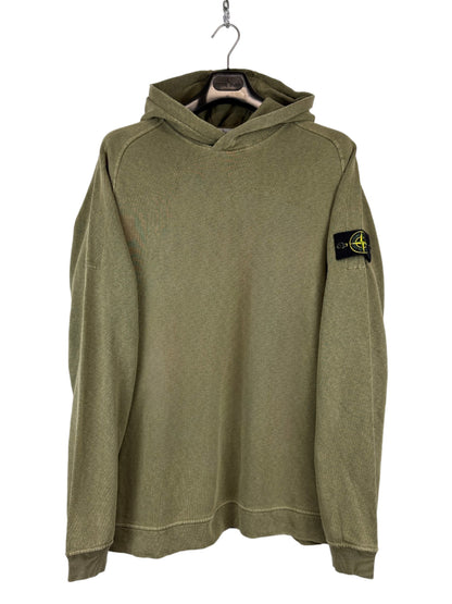 Felpa verde kaki con cappuccio Stone Island - Taglia XL