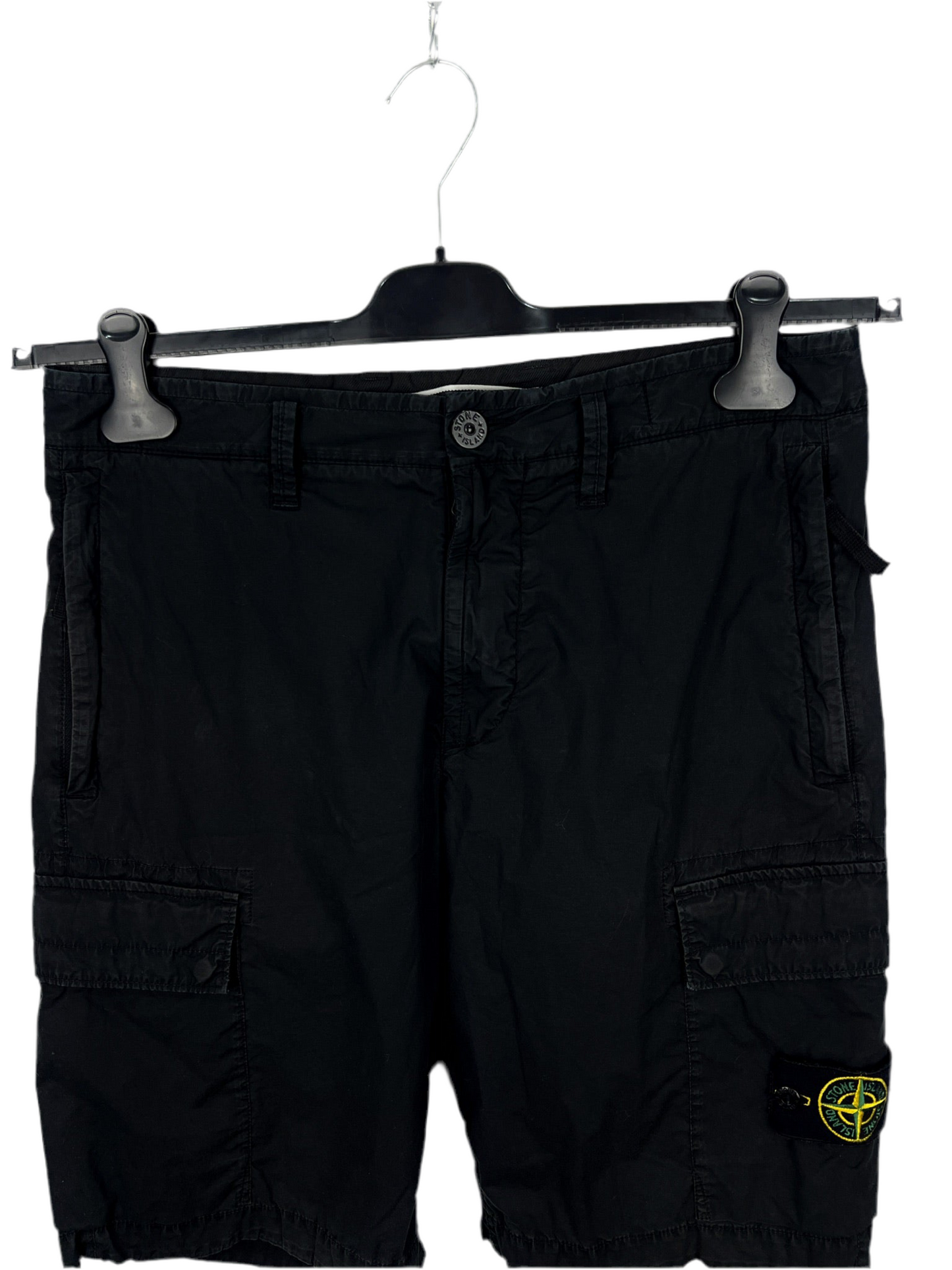 Pantaloncini cargo neri Stone Island - Taglia W30