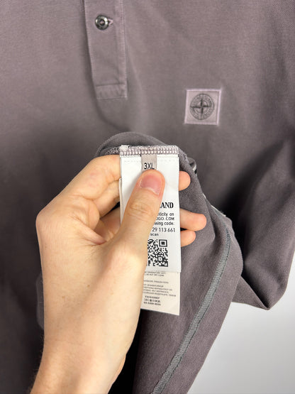 Polo grigio-vinaccio Stone Island - Taglia XXL