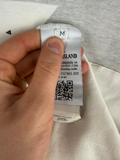 T-shirt bianca con stampa Shadow Project Stone Island - Taglia M