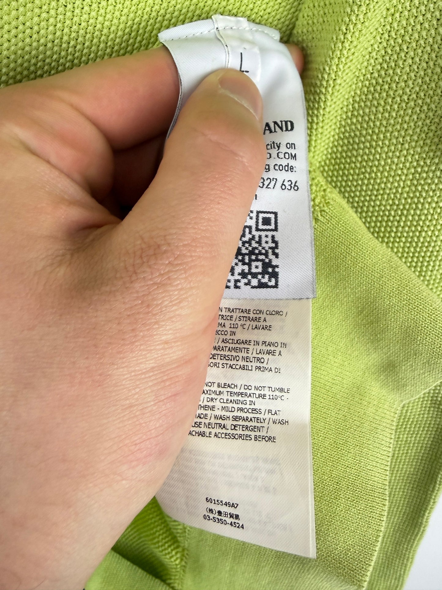 Maglione verde lime Stone Island - Taglia L