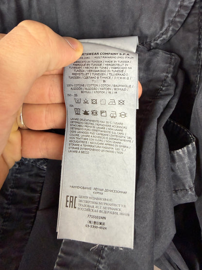 Overshirt blu navy con chiusura a zip Stone Island - Taglia L