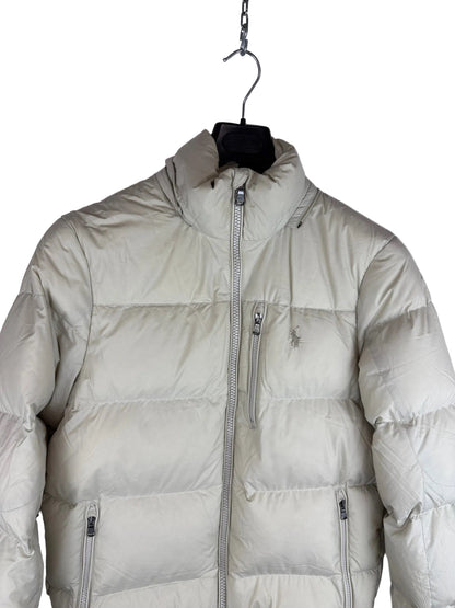 Polo Ralph Lauren Gorham Cream-White Puffer Jacket - Size S