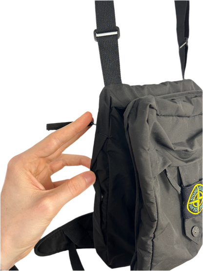 Borsello nero Stone Island
