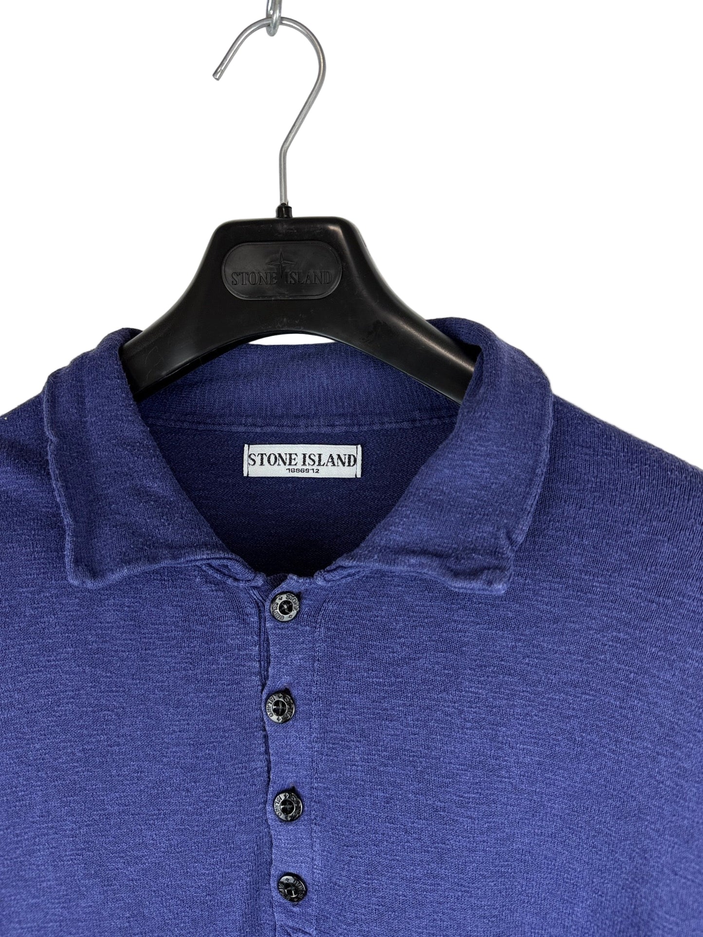Maglione stile polo blu Stone Island - Taglia 3XL