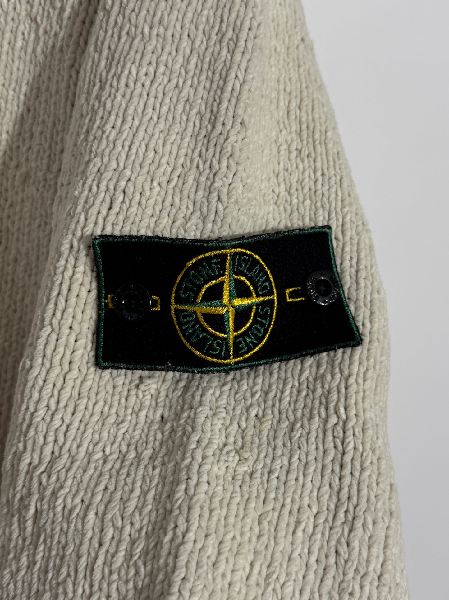 Maglione bianco panna vintage del 1996 Stone Island - Taglia L