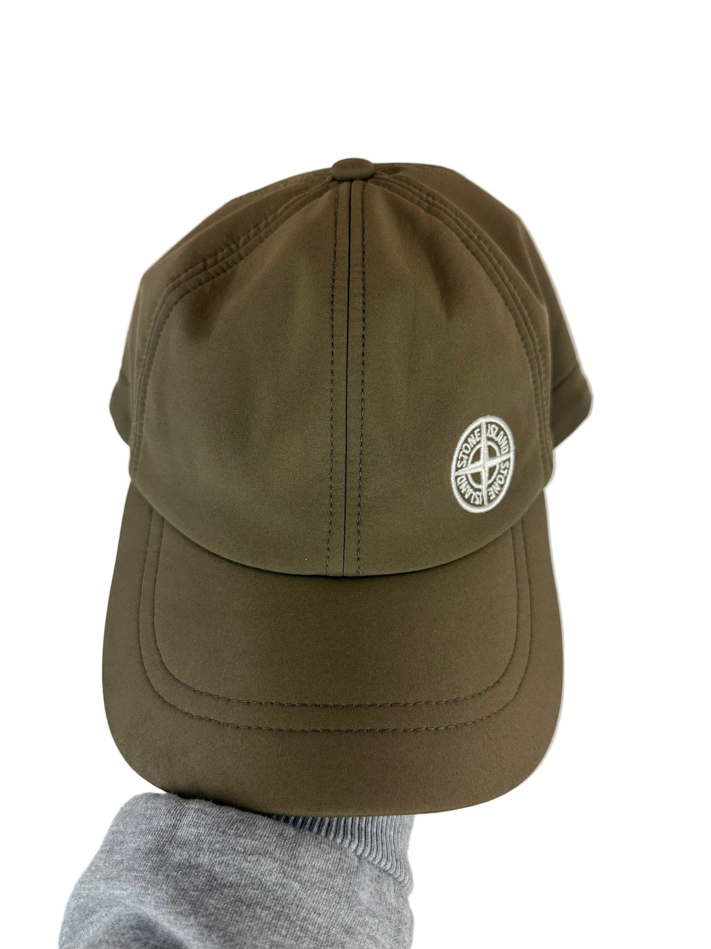 Cappello con visiera verde kaki Stone Island - Taglia L