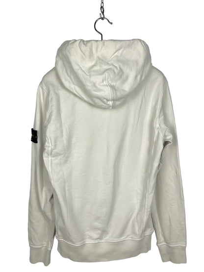 Felpa bianca con cappuccio Stone Island - Taglia M