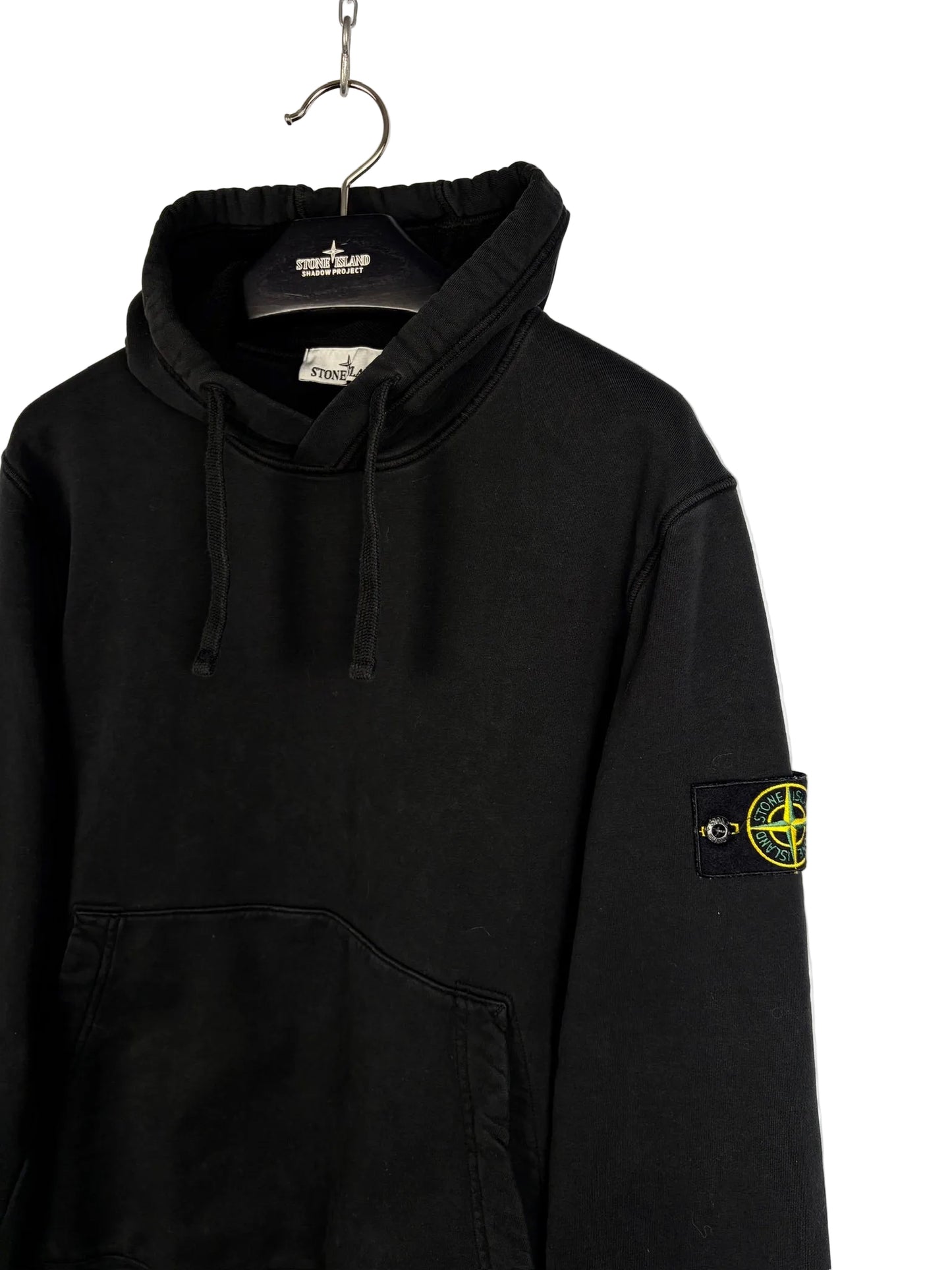 Felpa nera con cappuccio Stone Island 2025 - Taglia L