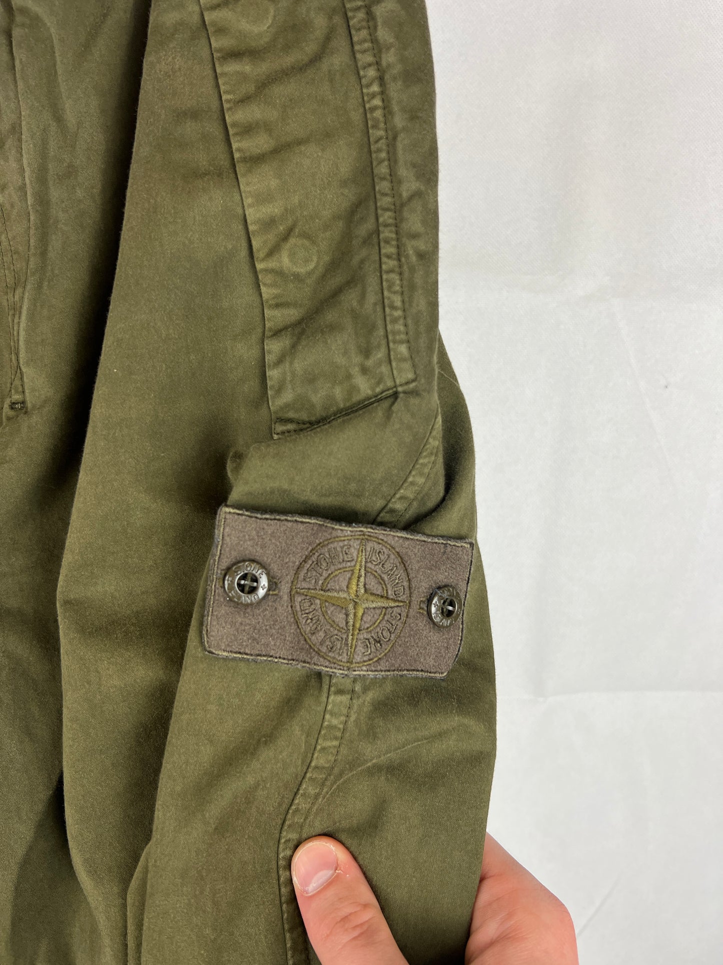 Olive green Ghost Stone Island cargo pants - Size W31