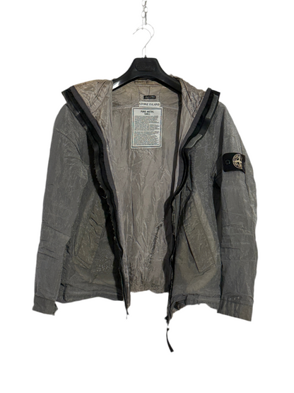 Giacca Vintage “Pure Metal Shell” del 2000 in Nylon metal Stone Island - Taglia M