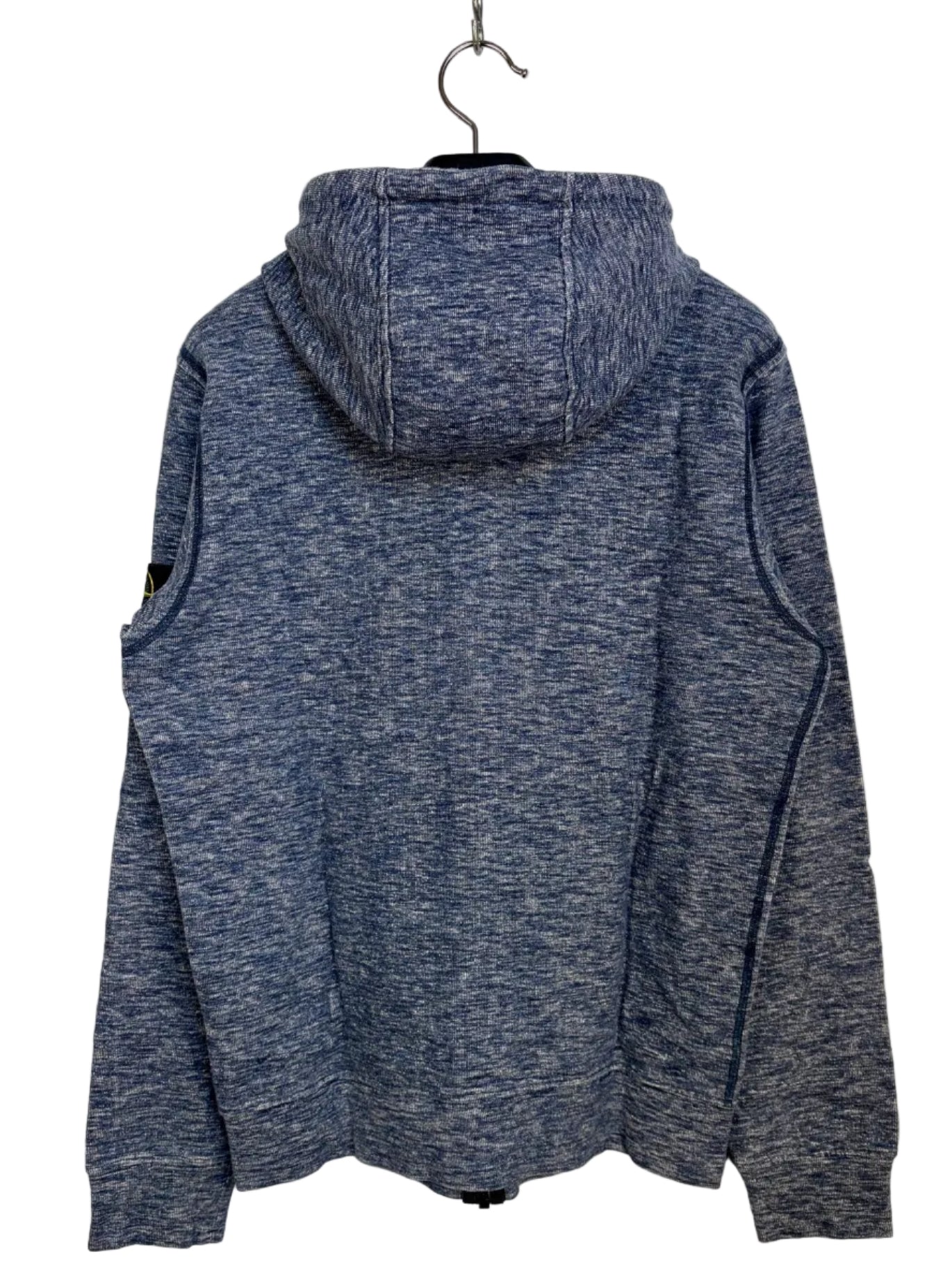 Felpa blu con zip e cappuccio Stone Island - Taglia L