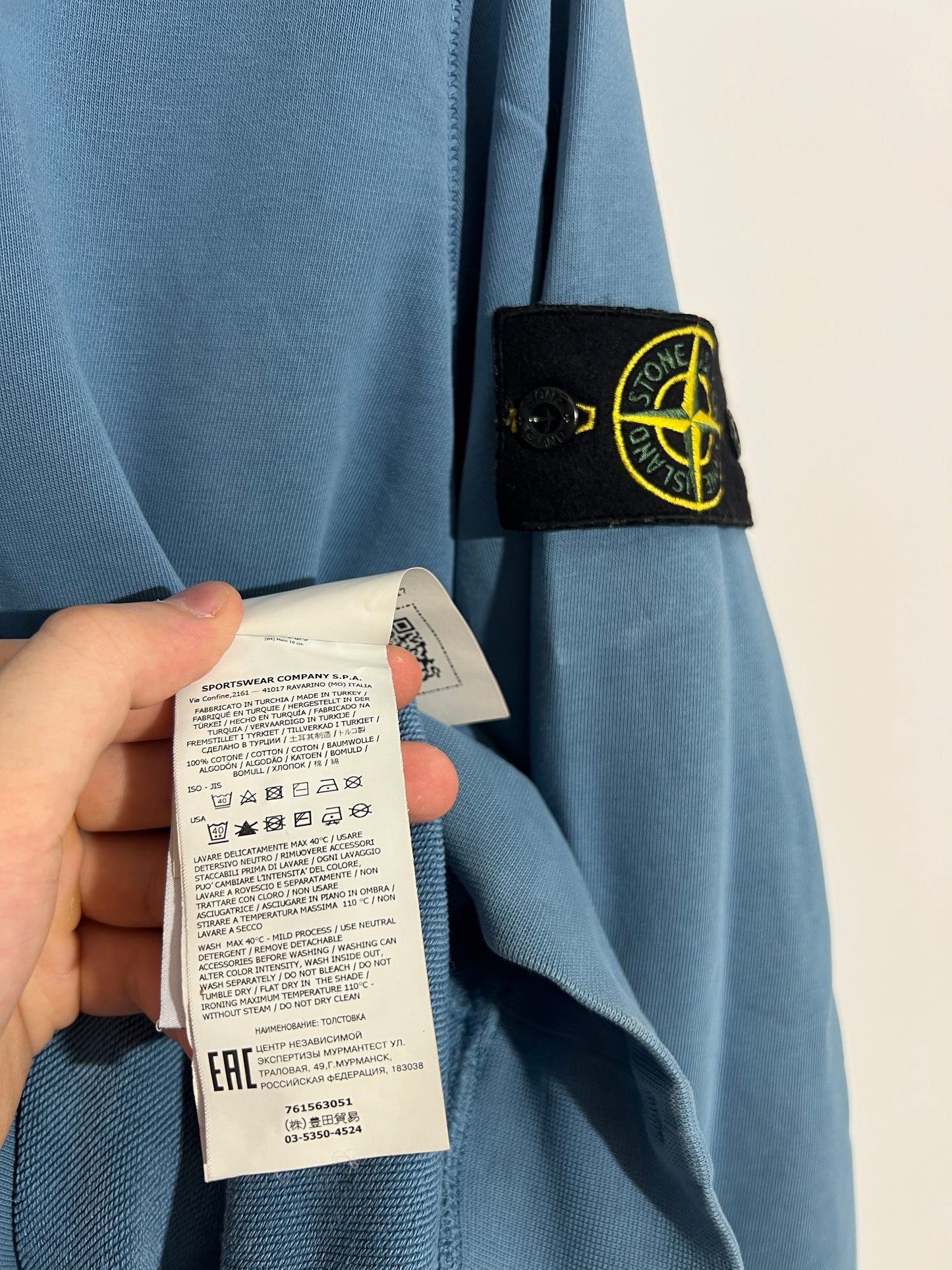 Felpa blu Stone Island - Taglia XL
