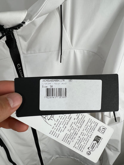 Giacca Pro-Tek bianca con chiusura a zip C.P. Company (nuova con cartellino) - Taglia XXL