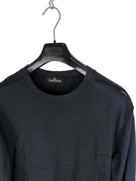 Felpa nera Stone Island Shadow Project - Taglia L