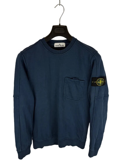 Felpa blu con taschino sul petto Stone Island - Taglia S