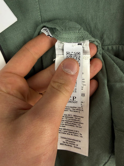 Camicia verde con taschini sul petto C.P. Company (nuova con cartellino) - Taglia 3XL