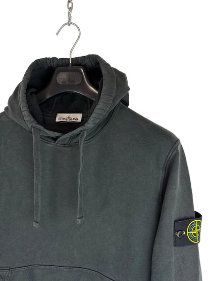 Felpa nera con cappuccio Stone Island - Taglia L