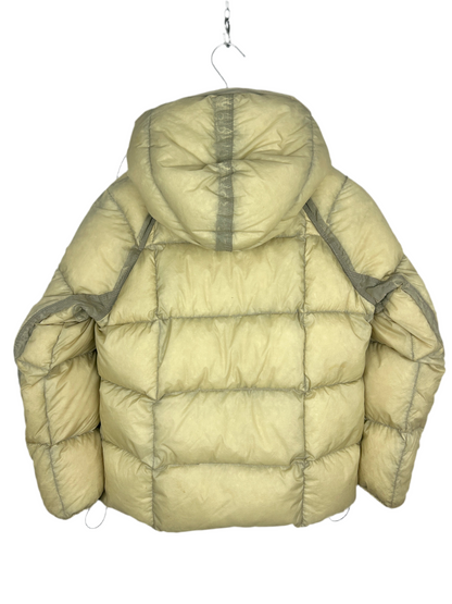 Giacca Nylon opaque gialla con zip e cappuccio Stone Island - Taglia Junior (10 anni, 140cm)