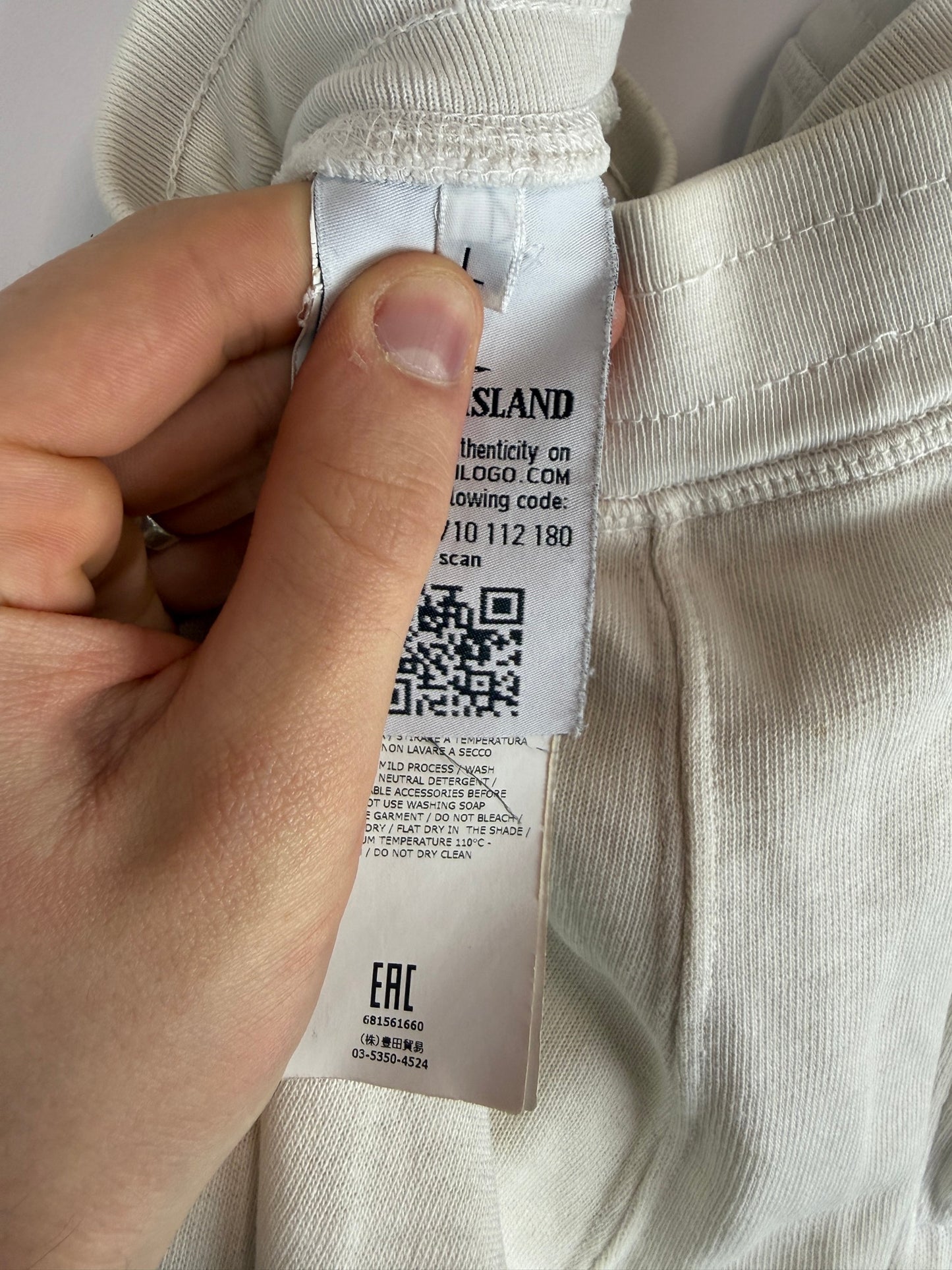 Pantaloni di tuta bianchi Stone Island - Taglia L