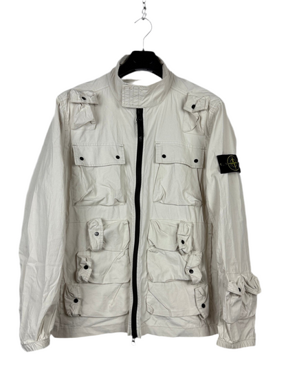Giacca bianco-panna Canvas Placcato Stone Island - Taglia M
