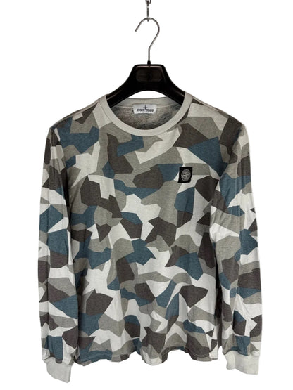 Long-sleeve Stone Island Printed T-shirt - Junior Size (14 years, 170cm)