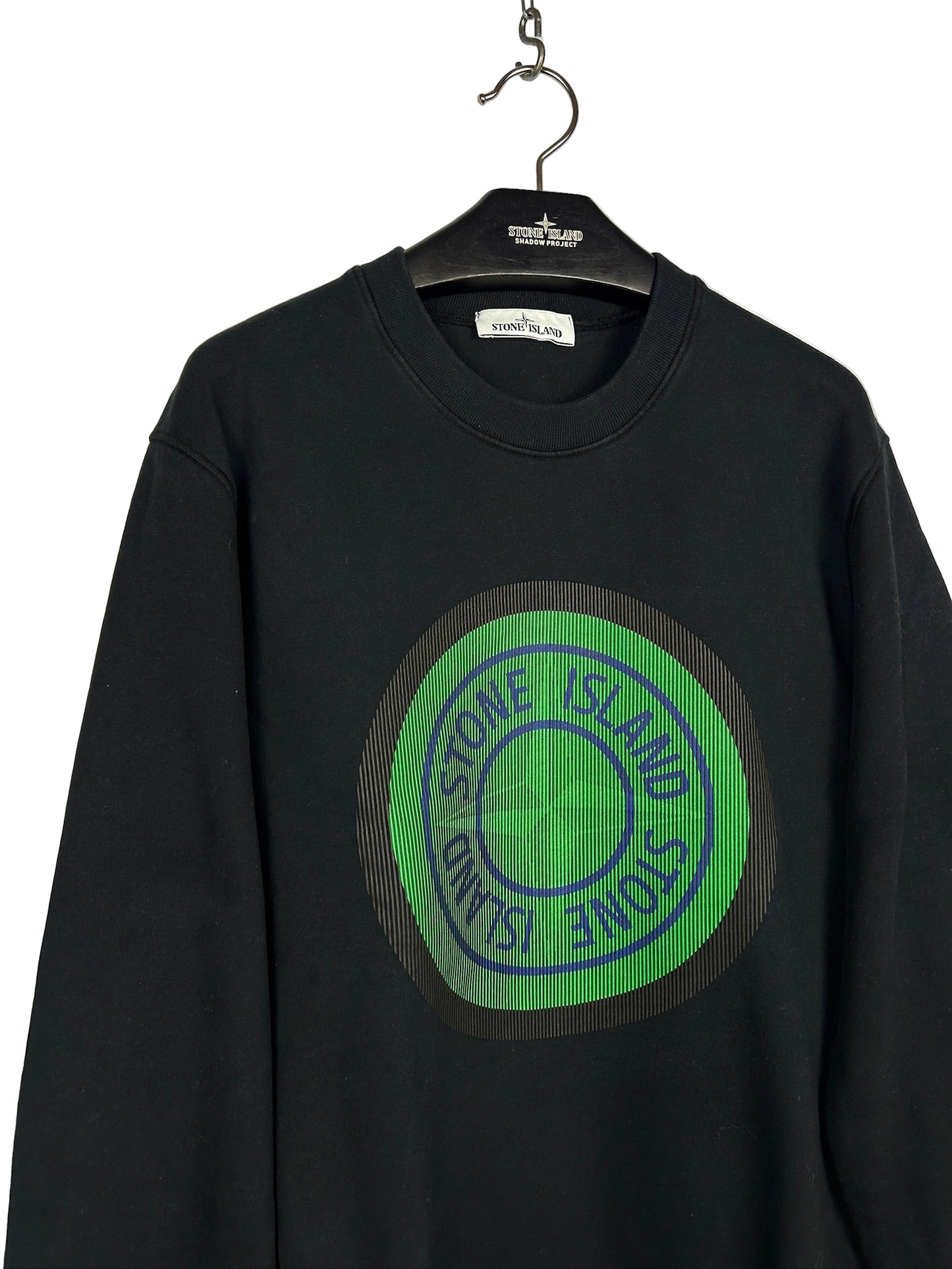 Felpa con logo in gomma 3D nera Stone Island - Taglia XL