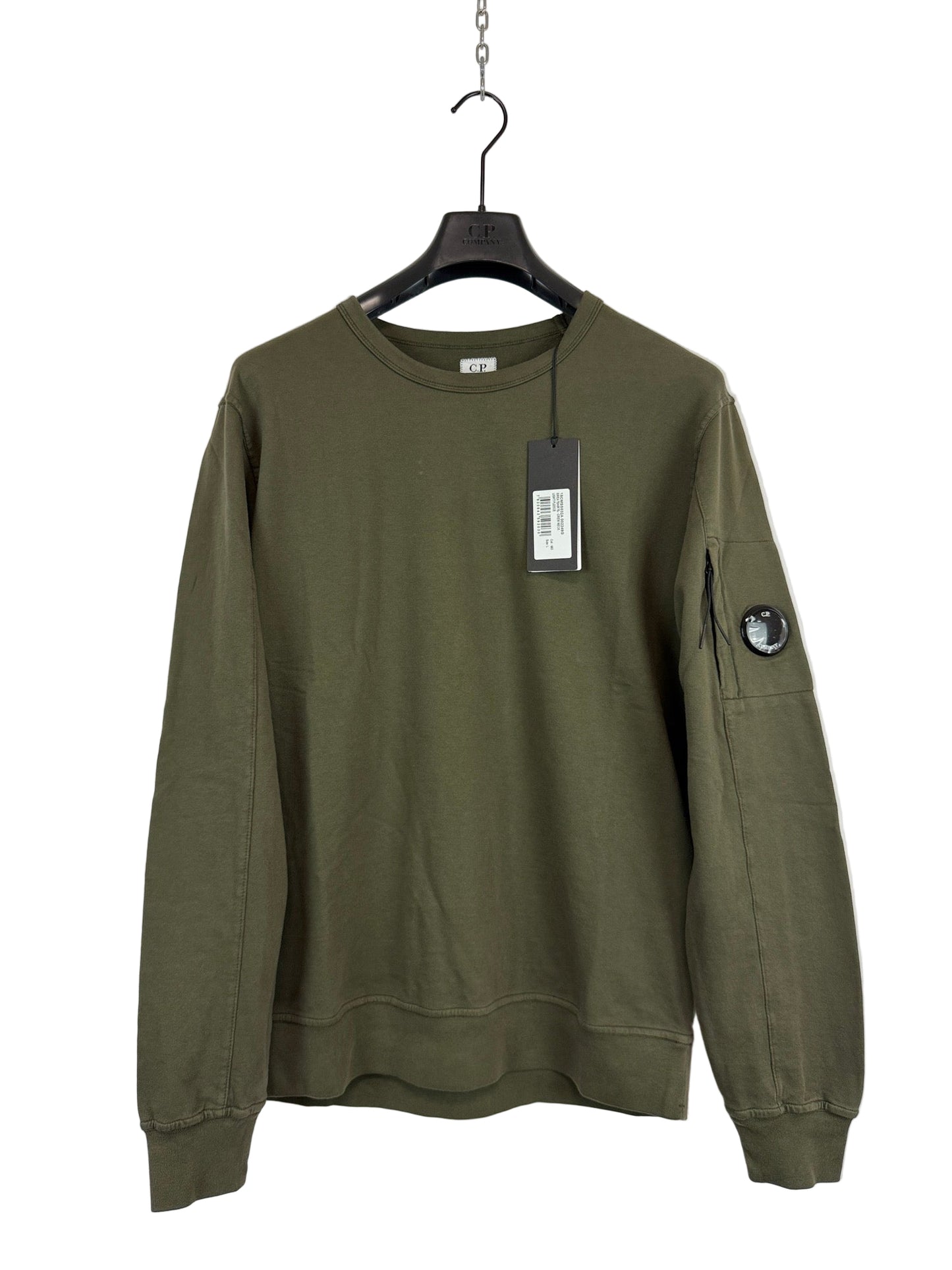 Felpa verde oliva C.P. Company (nuova con cartellino) - Taglia L