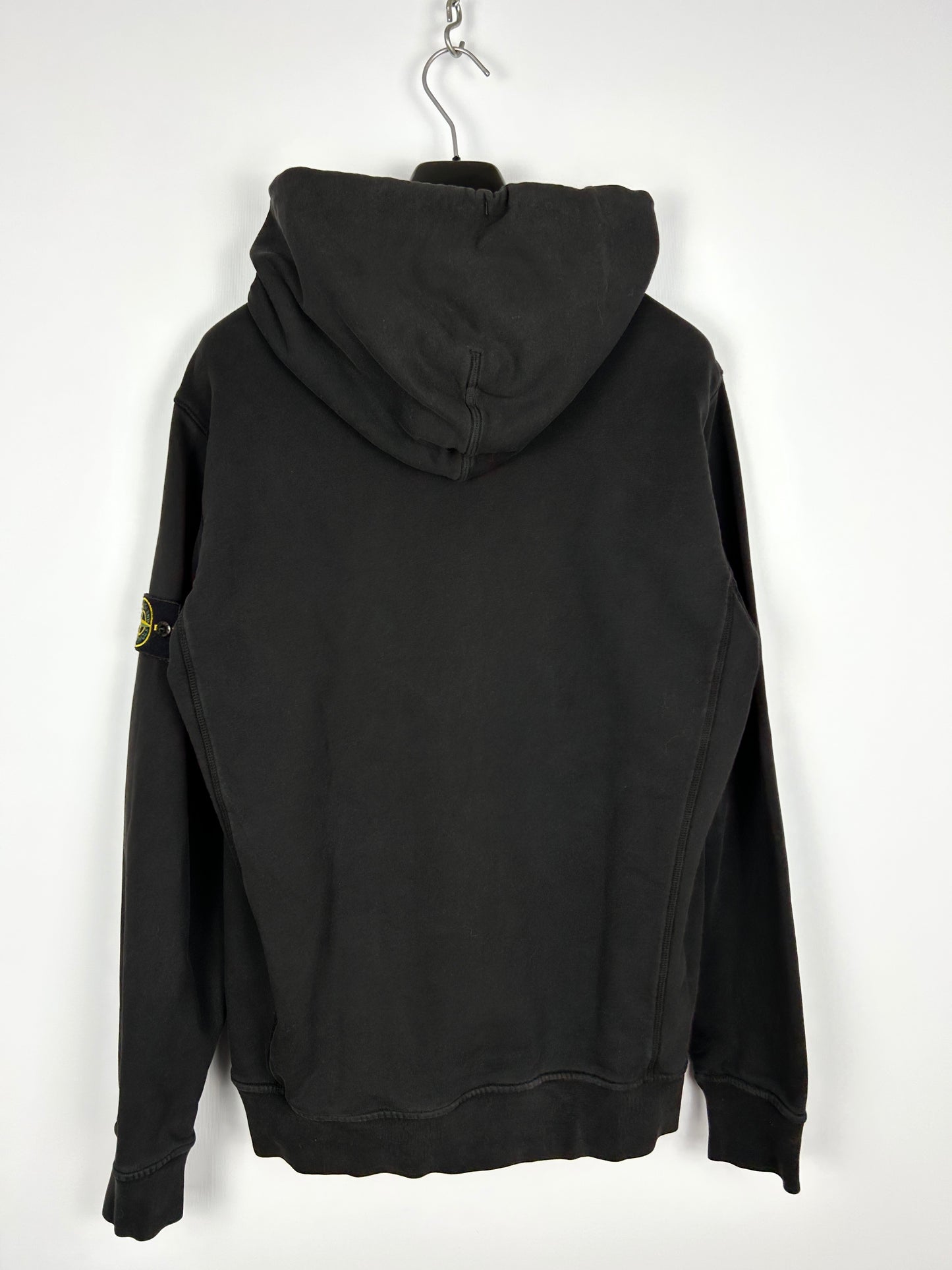 Felpa nera con cappuccio Stone Island - Taglia XL