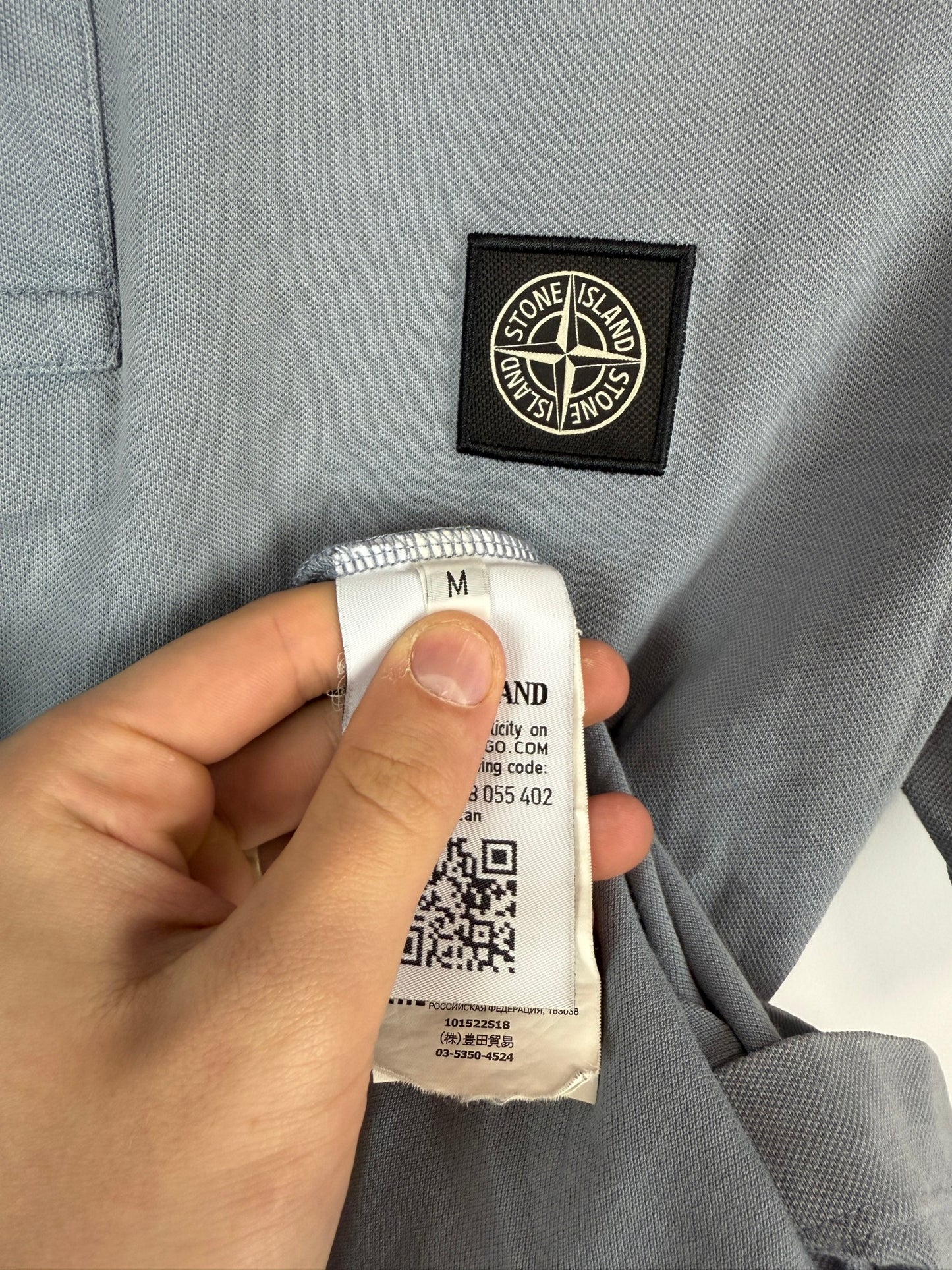 Polo grigia Stone Island - Taglia M
