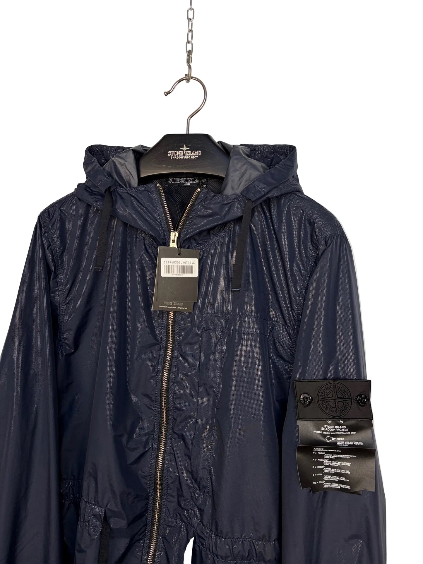 Giacca blu Solo-R Shadow Project Stone Island (nuova con cartellino) - Taglia L
