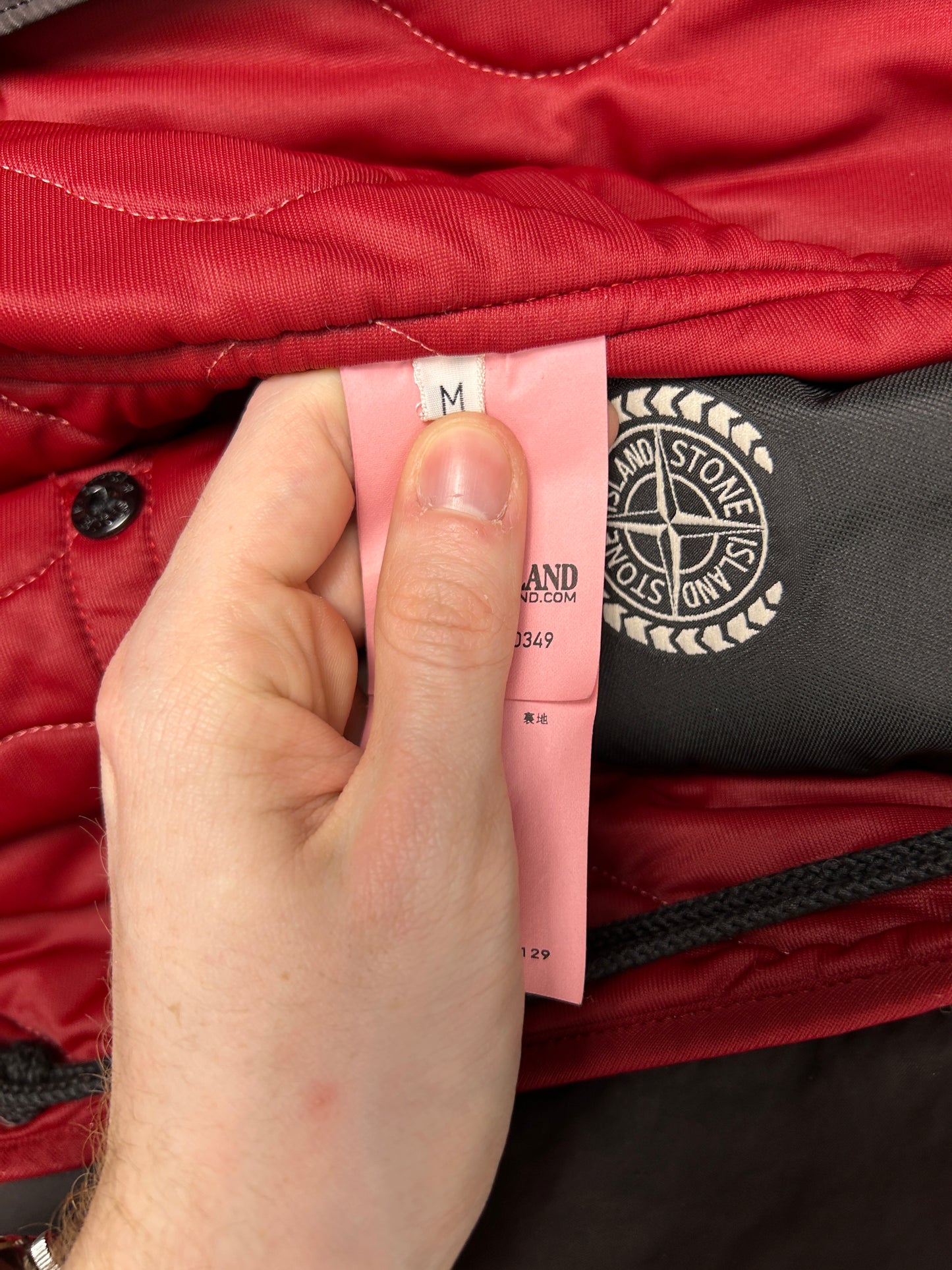 Giacca marrone David-TC Dutch rope liner Stone Island "30 anni" - Taglia M