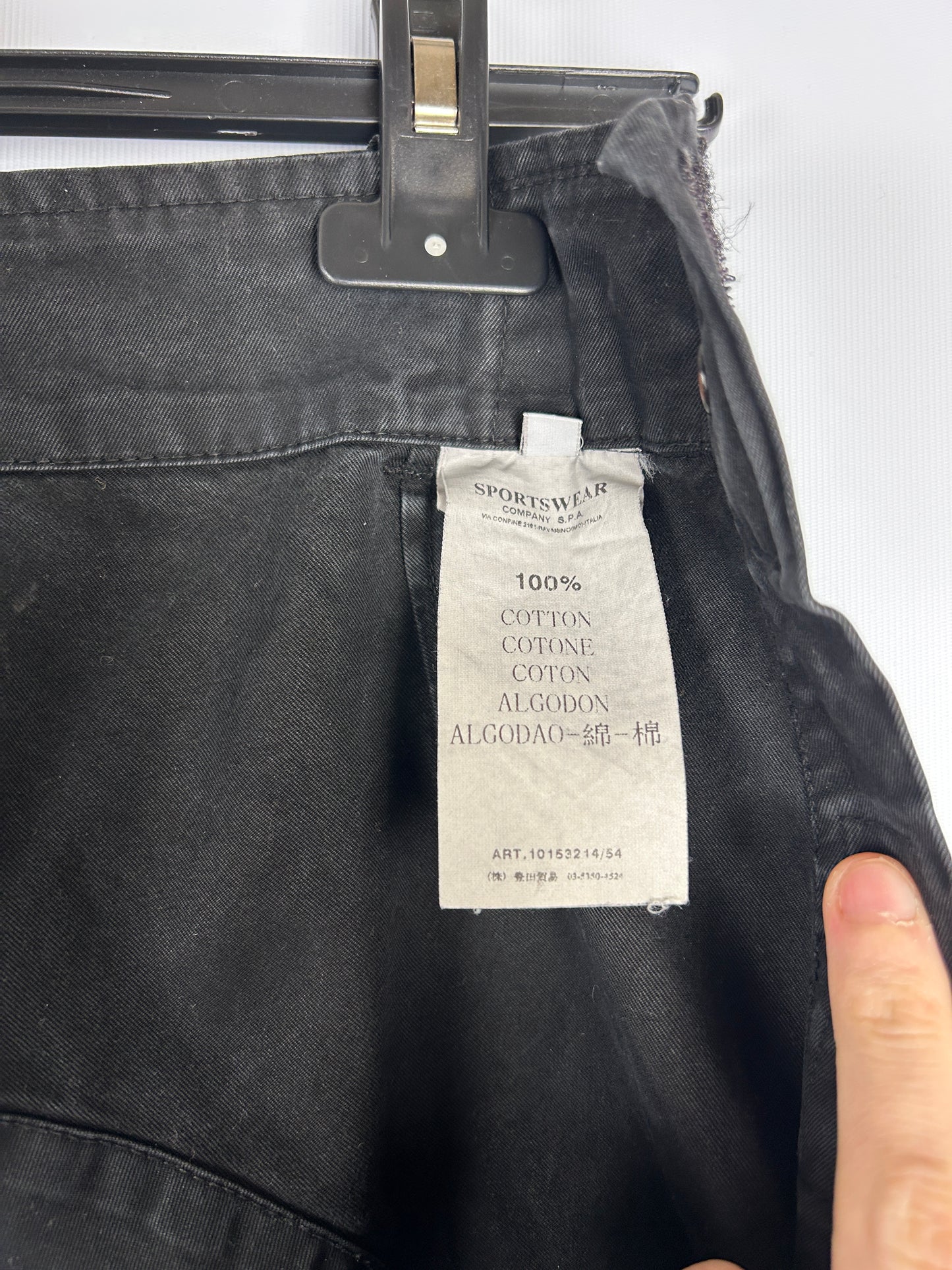Pantaloni parachute neri Paul Harvey Stone Island - Taglia 48