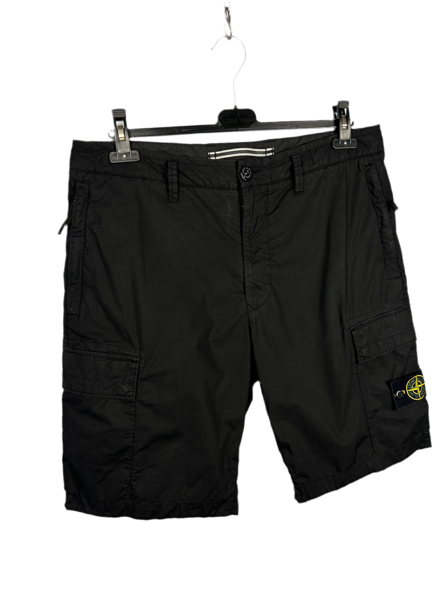 Pantaloncini cargo neri Stone Island - Taglia W33