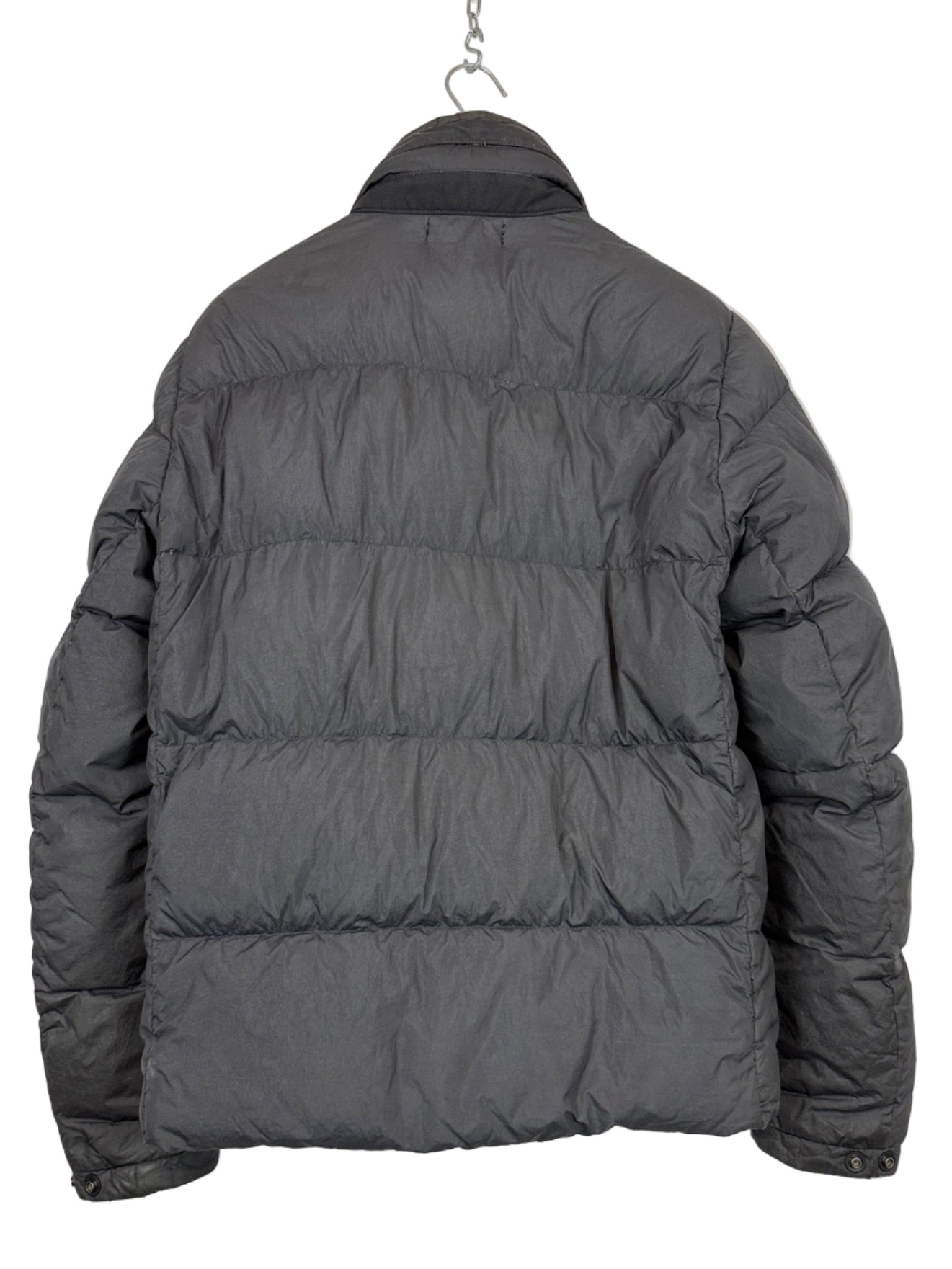 Giacca grigio scuro Garment Dyed Crinkle Reps NY Down Stone Island - Taglia M