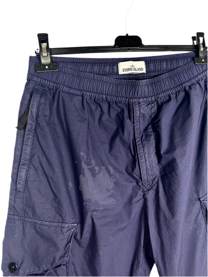 Pantaloni cargo blu accorciabili Stone Island - Taglia W31
